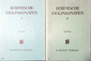 ボヘミアのヴァイオリン・ソナタ選集 1-２ Bohmische Violinsonaten 輸入楽譜/洋書/弦楽/henle/ヘンレ