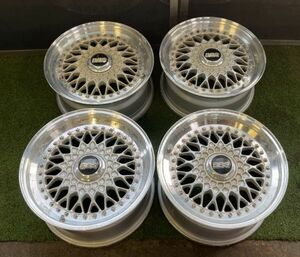 1円～　BBS GESCHMIEDET 16インチ 7J 8J PCD114.3 アルミホイール 4H 深リム ナット付き