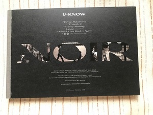 東方神起　ユノ　ユンホ　ミニアルバム U-know NOIR （crank up version）