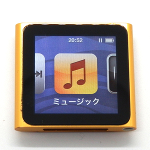 バッテリー新品　動作良好　ipod nano　第６世代　8GB　オレンジ