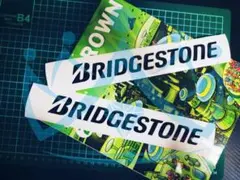 ブリヂストン ステッカーBRIDGESTONEカッティングステッカー2枚