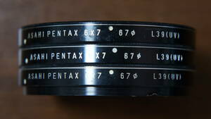 [67φ] ASAHI PENTAX 6X7 L39 (UV) バヨネット式フィルター 1280円/枚