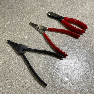 クニペックス　KNIPEX ニッパー　スナップリングプライヤー　3本セット　スナップオン　マックツール　ハゼット　