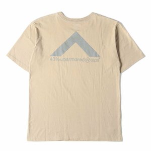 WTAPS ダブルタップス Tシャツ サイズ:L 40% UPARMOREDロゴ クルーネック 半袖 Tシャツ 40PCT UPARMORED TEE 19AW ベージュ トップス