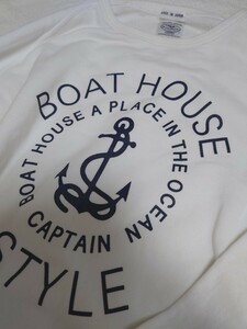ボートハウス　BOAT HOUSE　トレーナー　ホワイト　サイズ ４　薄手　美品