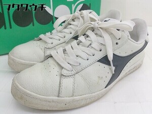 ◇ ◎ DIADORA ディアドラ GAME L LOW スニーカー シューズ サイズ23.5ｃｍ ホワイト ブラック レディース