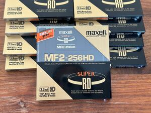 【フロッピーディスク9枚】 マクセル/SUPER RD MF2-256HD/3.5インチ2HDフロッピーディスク/maxell/送料無料/未開封品