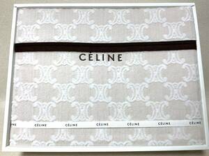 CELINE セリーヌ マカダム柄 綿毛布 140x200cm 綿100％ 西川産業 日本製 未使用