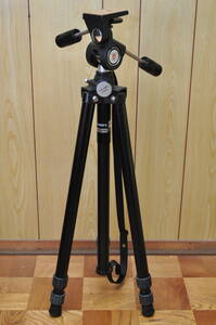 ★ キレイ！ 高性能！ QUICK-SET HUSKY TRIPOD　ハスキー　3段 三脚　3Dヘッド　雲台一体型　頑丈 ★★