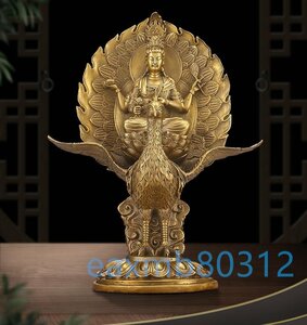 純銅 手作り 工芸品 置物を置く収蔵品 仏像 仏教 孔雀明王