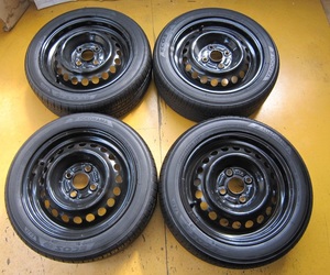 G709☆鉄　165/55R14　ヨコハマ　ECOS　ES31　14X5.5J　PCD100　4H　ムーヴ　ミラなど