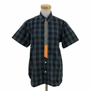 NB220-82 TSUMORI CHISATO ツモリチサト チェックシャツ シャツ ブラウス トップス 半袖 デザイン 綿 100% チェック柄 総柄 レディース 1