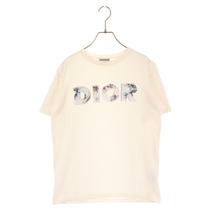 DIOR ディオール 20SS×Daniel Arsham ダニエルアーシャム ロゴプリント 半袖Tシャツ カットソー ホワイト 023J615B0554