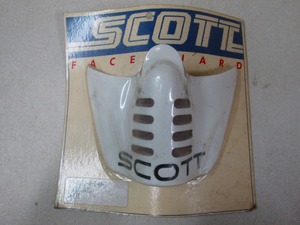 ε【新品】スコット SCOTT フェイスガード マスク ホワイト 70年代 ビンテージモトクロス VMX オフロード 当時物 Face Guard【送料無料】