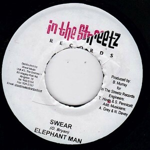 EPレコード　ELEPHANT MAN / SWEAR (MUD UP)
