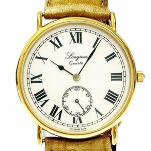 【1円スタート】【箱付き】LONGINES ロンジン チャールストン スモセコ GP クオーツ ボーイズ腕時計 266199