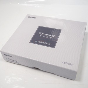 Th550951 カシオ 電子辞書 EX-word エクスワード XD-SG6870GD CASIO 未使用