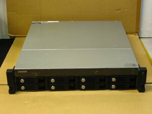▽QNAP TurboNAS TS-869U-RP 中小企業向け高性能 8ベイ NAS サーバー 3.5型 HDD無し ケースのみ 中古 intel Atom 2.13GHz/2GB