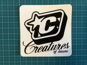 ステッカー　CREATURES　オーストラリアサーフ用品メーカー　おしゃれ（黒）