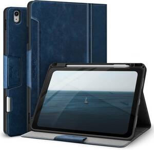 ブルー Antbox iPad Air 11 インチ ケース iPad Air 第5/4世代 ケース ペンシル ホルダー オートス