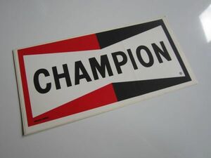 【大きめ】CHAMPION チャンピオン 旧車 98054 3RB ステッカー/当時物 自動車 バイク デカール SZ01