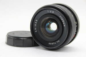 【返品保証】 CHINAR 28mm F2.8 ペンタックスマウント レンズ s6866
