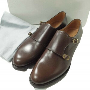 新品 F.LLI Giacometti フラテッリジャコメッティ Double Monk Strap Shoes ダブルモンクストラップシューズ FG182 43(28cm) Brown g9385