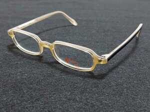 新品　vingtaine　ヴァンテーヌ　日本製　メガネ　眼鏡　高級感　上品　セルフレーム　黄色