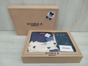 【未使用品】DOUBLE.B ミキハウスダブルビー ズボン 長袖Tシャツ セット 出産祝い クロクマ サイズ80cm