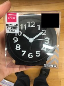 黒　めざまし時計