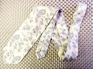 ★RB0524★【花 葉っぱ 植物 柄】バレンシアガ【美品】ネクタイ