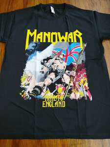 MANOWAR Tシャツ Hail To England 黒M マノウォー / iron maiden accept metallica judas priest motorhead helloween running wild