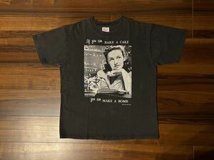 スペシャル 1993年ONEITA メッセージ性アートTシャツL ブラック 黒 フェード USA製 ビンテージ フォトT 検フルーツhanes champion 80s90s