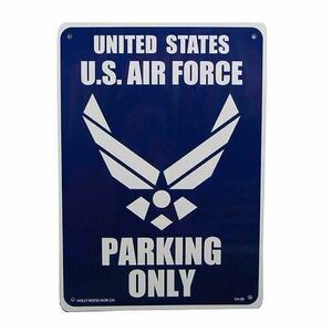 プラスチック看板　看板　アメリカ　ＵＳＡ　米空軍専用駐車場 アメリカン雑貨 アメ雑