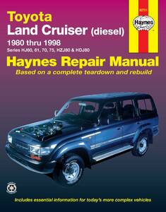トヨタ ランドクルーザーディーゼル 1980-1998年 英語版 整備解説書