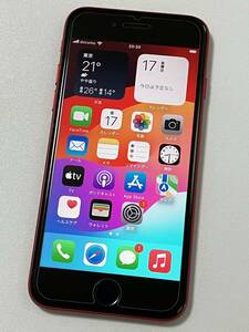 SIMフリー iPhoneSE3 64GB Product Red シムフリー アイフォンSE 3 第三世代 第3世代 レッド docomo softbank au SIMロックなし A2782 87%