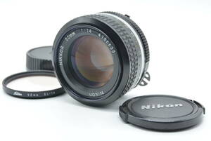 【綺麗な光学】Nikon Nikkor 50mm f1.4 Ai ニコン 単焦点レンズ【完動品】【同梱・時間指定可】#84010