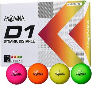 本間ゴルフ BT2201 ゴルフボール マルチカラー ナンバー(1,2,3,4) 1ダース(12球入り) HONMA Multi 2022 ホンマ 日本正規品 即納
