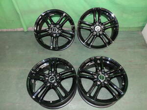 ☆　BALMINUM　バルミニウム　ブリヂストン　17×7J　+38　PCD114.3　5Ｈ　ブラック　17インチ　4本　ホイール　