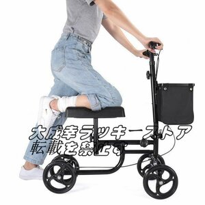 人気推薦 手押し車 歩行器 高齢者 屋外 老人 座れる 折りたたみ 車椅子 ブレーキ 軽量 ブラックカート 介護 歩行補助具 買い物カート F788