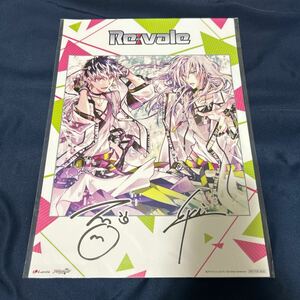 送料185円 訳あり アイドリッシュセブン Re:vale 2nd アルバム ナナイロストア 購入特典 複製サイン入り ビジュアル シート アイナナ 