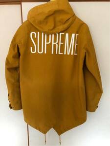 Supreme 13SS Taped Seam Fishtail Parka フィッシュテール パーカー ジャケット ブルゾン シュプリーム マスタード box logo ボックス