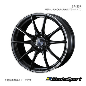 WedsSport/SA-25R クラウン 210系 4ポットキャリパー アルミホイール1本【20×8.5J 5-114.3 INSET45 METAL BLACK/F】0073827