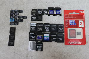 Y06/257 microSDカード/miniSDカード 8GB/4GB/2GB/1GB/256MB/32MB/16MB 等 18点 アダプタ 20点 セット フォーマット済み