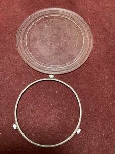 電子レンジ 皿 丸皿と ターンテーブル直 径：約25.5ｃｍ 送料520円