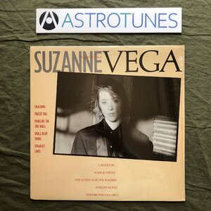 良盤 良ジャケ STERING刻印 1985年 米国オリジナルリリース盤 Suzanne Vega LPレコード 街角の詩 フォーク・ポップス ファーストアルバム