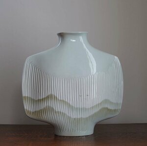 Vase Porcelaine Virebent by Yves Mohy / France / 70s イヴ・モイ ヴィンテージ 花瓶 花器 フランス