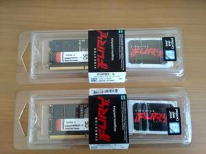 kingston DDR5 KF548S38IB-16 SODIMM PC5-38400(DDR5-4800) ゲーミングメモリ 【合計 32GB 】