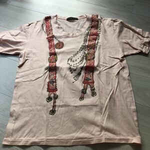ツモリチサト　TSUMORI CHISATO メンズ　男性　半袖Tシャツ　サイズ2 サーモンピンク　トップス
