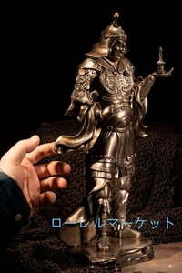 『毘沙門天』ブロンズ像 銅製品 置物 装飾品 工芸品 職人手作り高さ40 cm